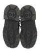 Chanel Interlocking CC Logo Calfskin Combat Boots