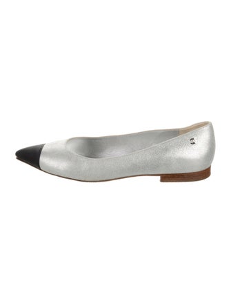 Chanel 2014 Interlocking CC Logo Ballet Flats
