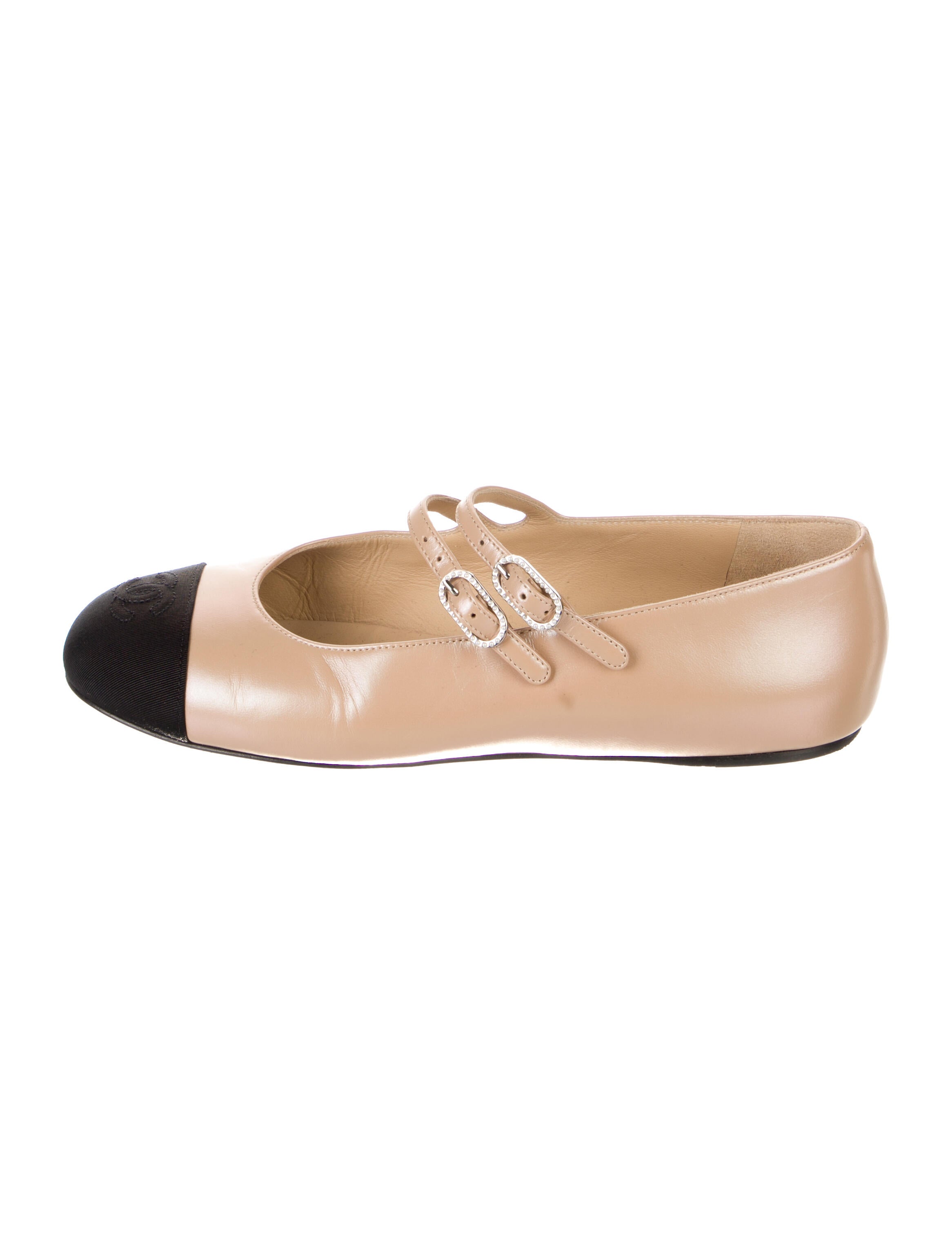 Chanel 2024 Interlocking CC Logo Mary Jane Flats