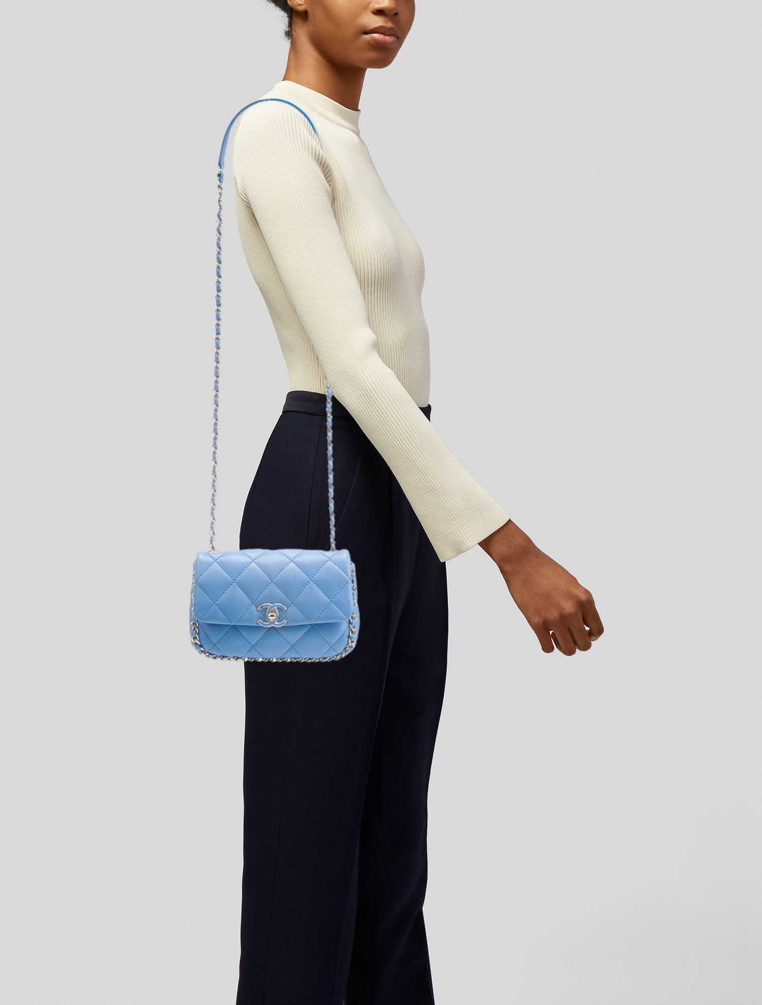Louis Vuitton 2021 Damier Azur Double Zip Pochette