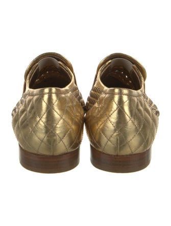 Chanel Interlocking CC Logo Leather Oxfords