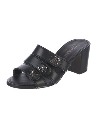 Chanel 2019 Interlocking CC Logo Slides