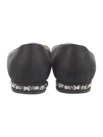 Chanel 2014 Interlocking CC Logo Flats