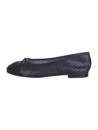 Chanel 2023 Interlocking CC Logo Ballet Flats