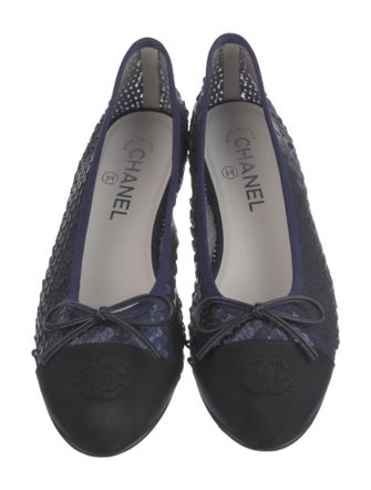Chanel 2023 Interlocking CC Logo Ballet Flats