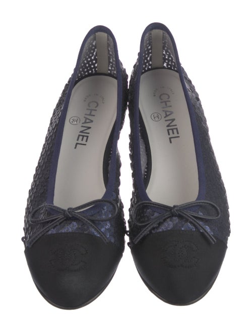 Chanel 2023 Interlocking CC Logo Ballet Flats