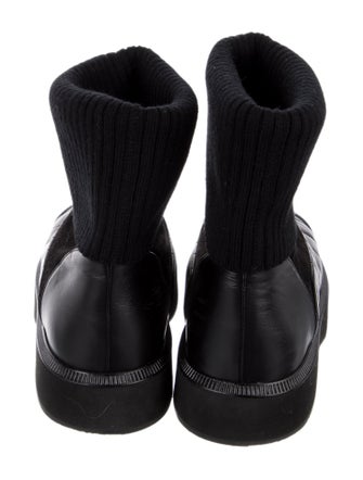 Chanel 2021 Interlocking CC Logo Moto Boots