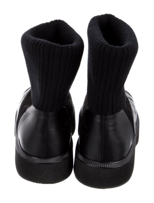 Chanel 2021 Interlocking CC Logo Moto Boots