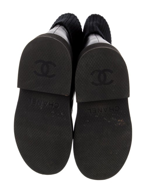 Chanel 2021 Interlocking CC Logo Moto Boots
