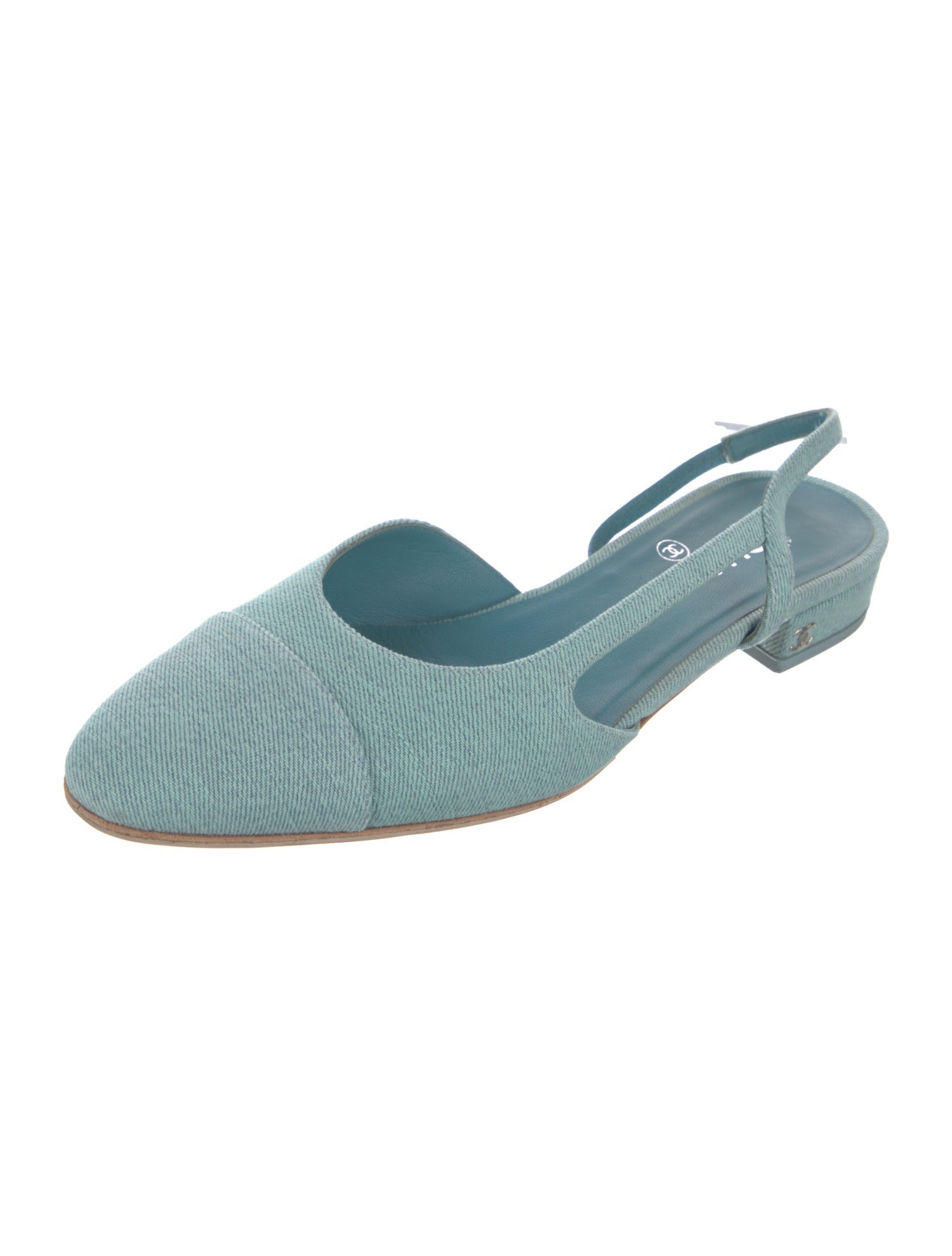 Chanel 2017 Interlocking CC Logo Slingback Flats