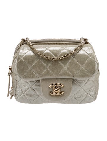 Chanel Crossbody Bags Metallic Wallet on Chain