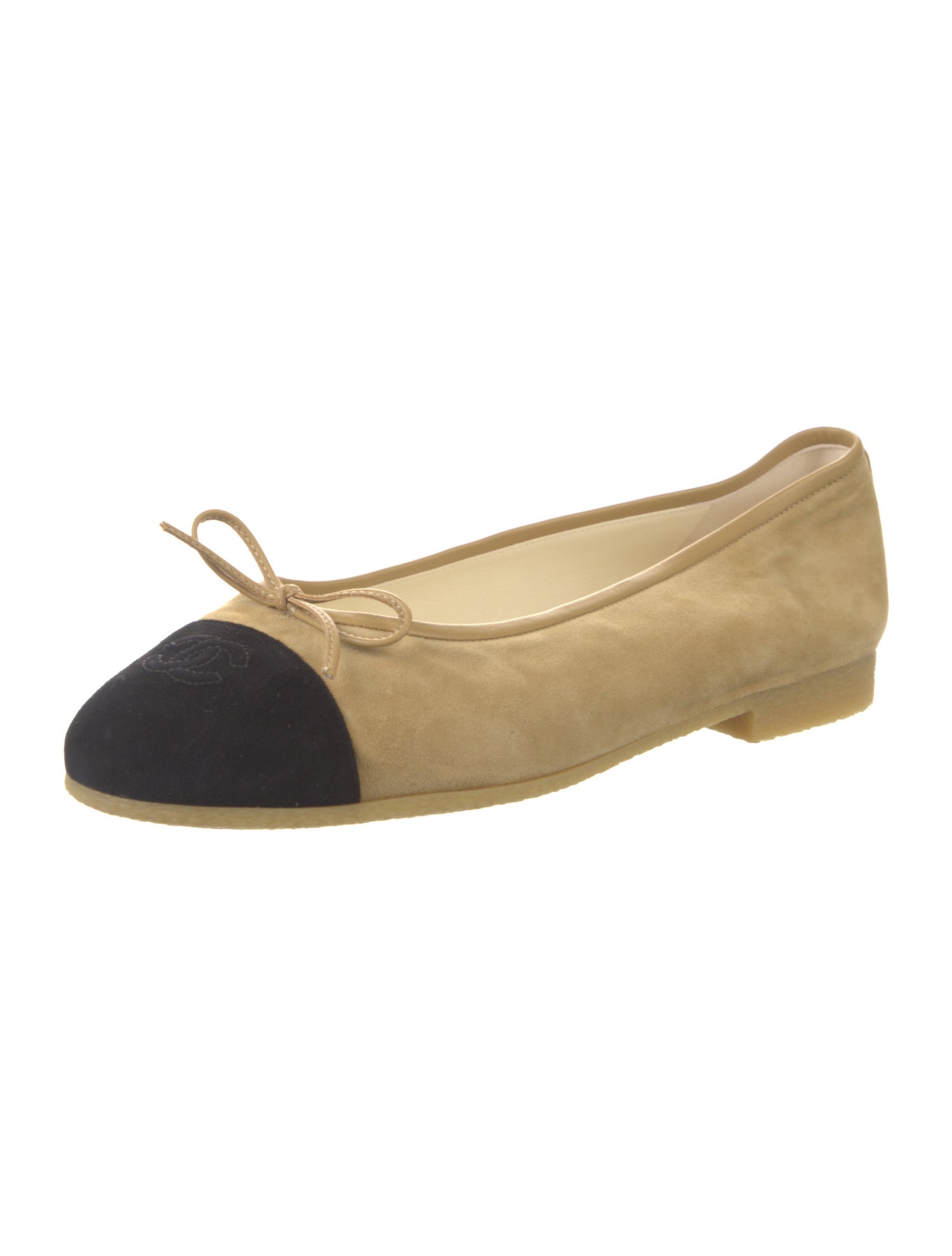 Chanel 2024 Interlocking CC Logo Ballet Flats