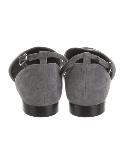 Chanel Interlocking CC Logo Suede D'Orsay Flats