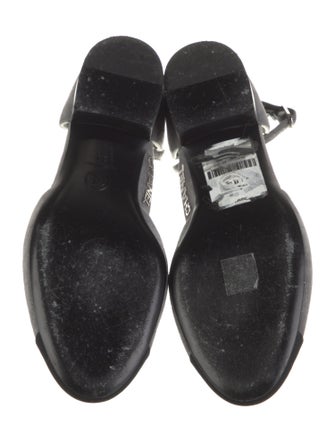 Chanel Interlocking CC Logo Suede D'Orsay Flats