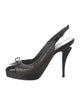 Chanel 2009 Interlocking CC Logo Slingback Pumps