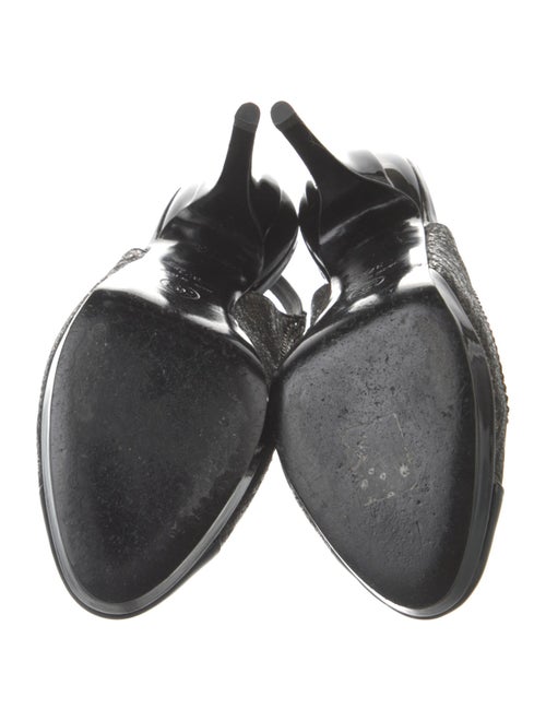 Chanel 2009 Interlocking CC Logo Slingback Pumps