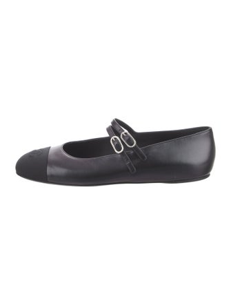 Chanel 2024 Interlocking CC Logo Mary Jane Flats