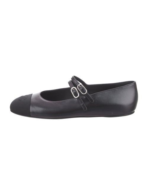 Chanel 2024 Interlocking CC Logo Mary Jane Flats