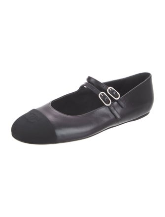 Chanel 2024 Interlocking CC Logo Mary Jane Flats