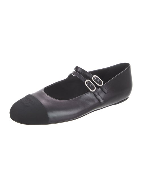 Chanel 2024 Interlocking CC Logo Mary Jane Flats