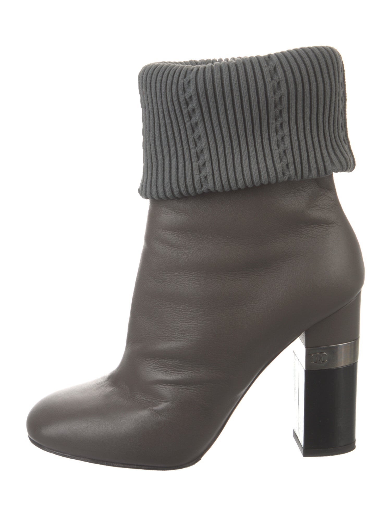 Chanel 2016 Interlocking CC Logo Sock Boots