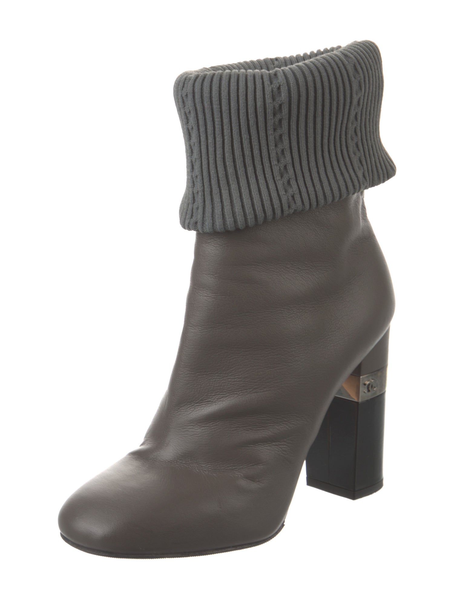 Chanel 2016 Interlocking CC Logo Sock Boots