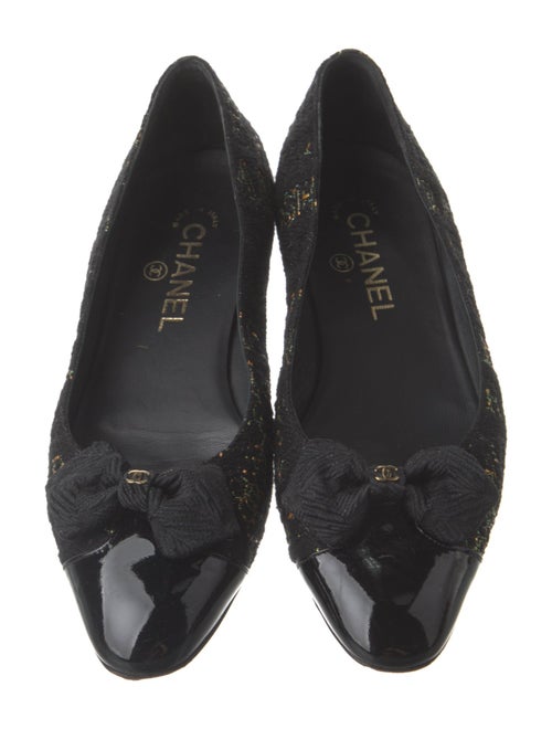Chanel 2015 Interlocking CC Logo Ballet Flats