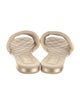 Chanel Interlocking CC Logo Satin Slides