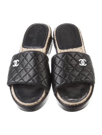 Chanel 2020 Interlocking CC Logo Slides