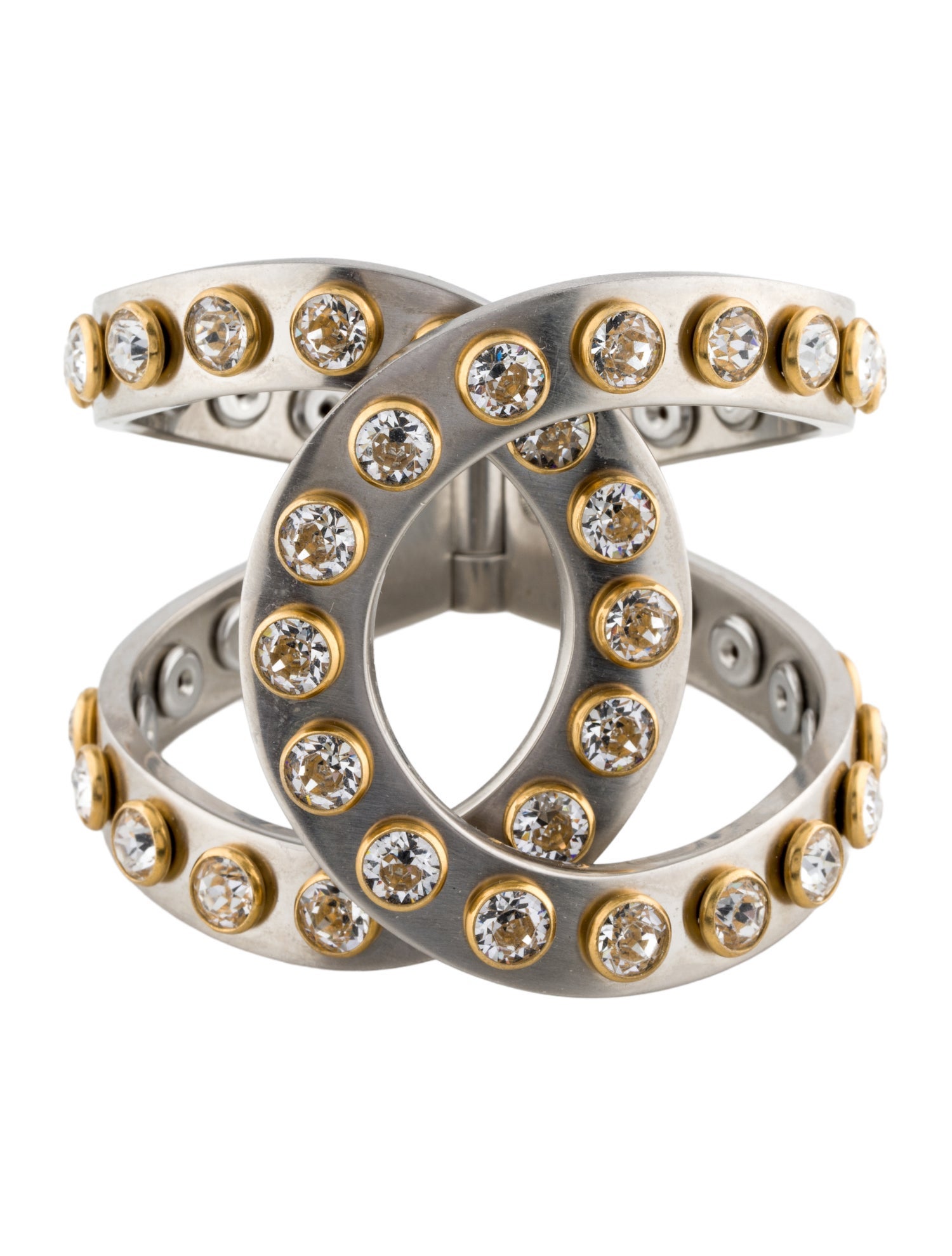 Chanel Strass CC Cuff Bracelet