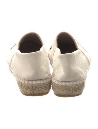 Chanel Interlocking CC Logo Velvet Espadrilles