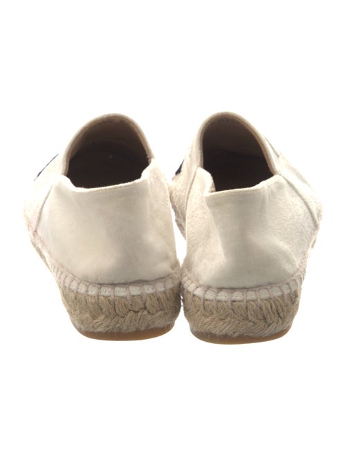 Chanel Interlocking CC Logo Velvet Espadrilles