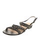 Chanel 2022 Interlocking CC Logo Slingback Sandals