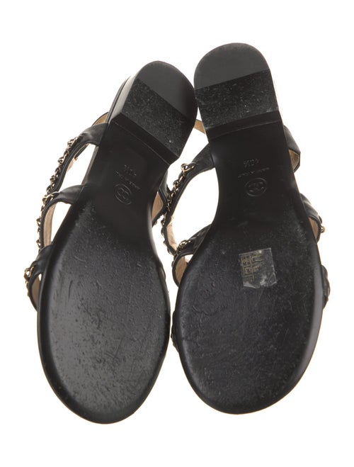 Chanel 2022 Interlocking CC Logo Slingback Sandals
