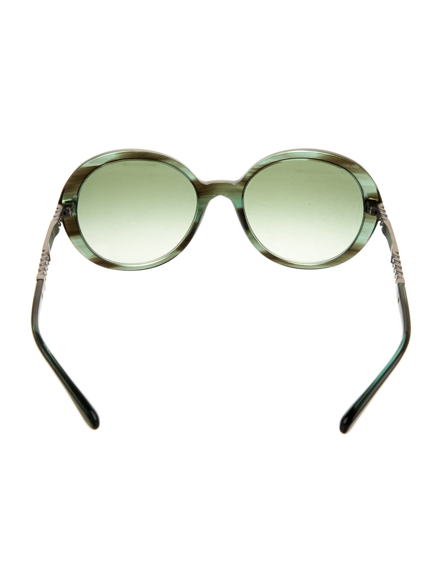 Chanel Chain-Link Accent Round Sunglasses