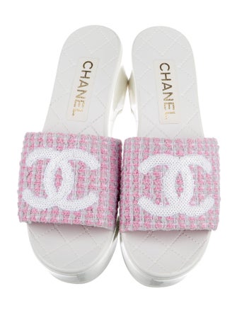 Chanel 2024 Interlocking CC Logo Slides