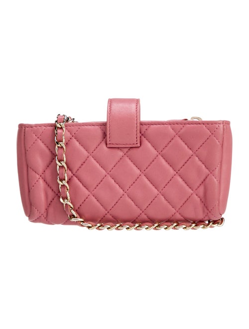 Chanel Valentine Charms Mini Phone Holder Crossbody