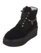 Chanel 2022 Interlocking CC Logo Combat Boots