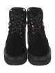 Chanel 2022 Interlocking CC Logo Combat Boots