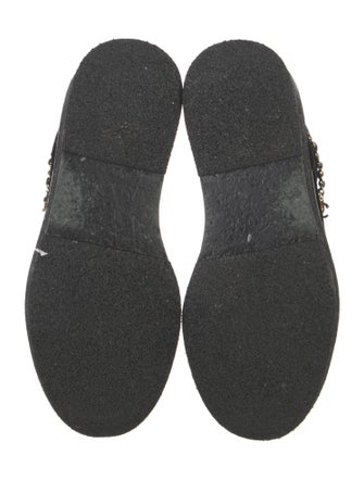 Chanel 2022 Interlocking CC Logo Combat Boots