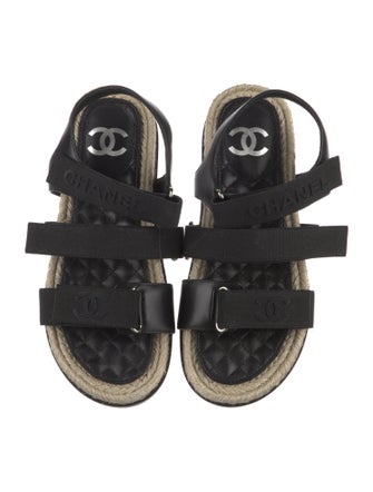 Chanel 2021 Interlocking CC Logo Espadrilles