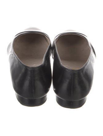 Chanel Interlocking CC Logo Leather Flats
