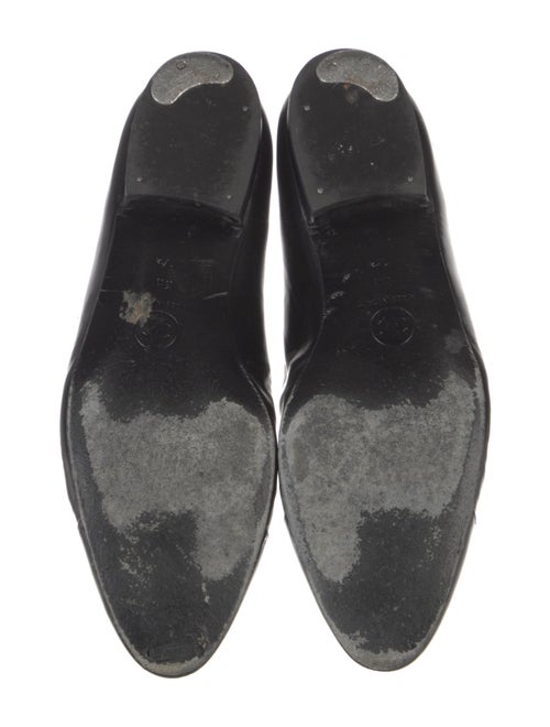 Chanel Interlocking CC Logo Leather Flats