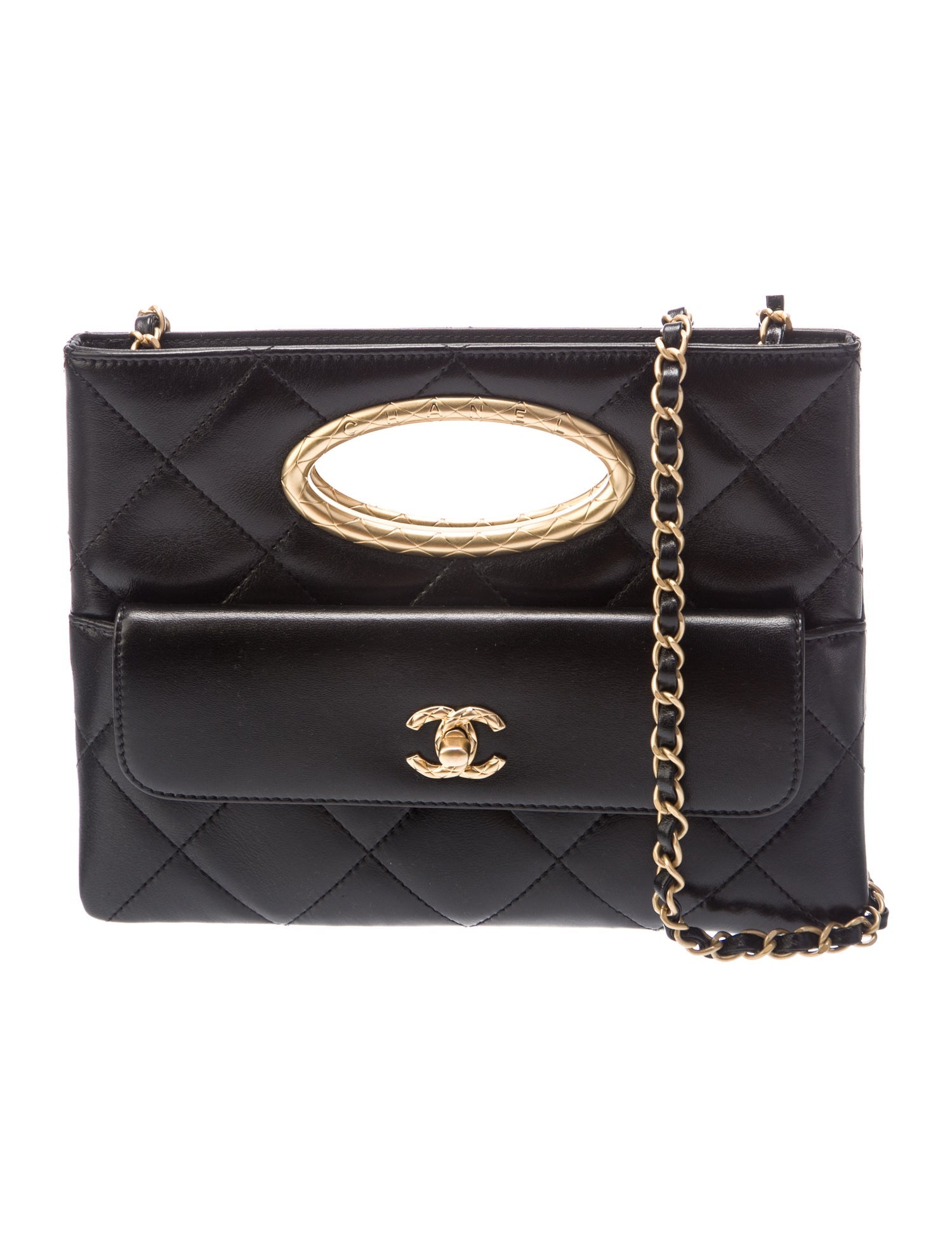 Chanel Quilted Clutch Mini Flap Bag