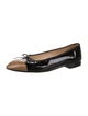 Chanel Interlocking CC Logo Patent Leather Ballet Flats
