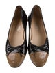 Chanel Interlocking CC Logo Patent Leather Ballet Flats