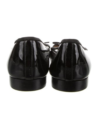 Chanel Interlocking CC Logo Patent Leather Ballet Flats