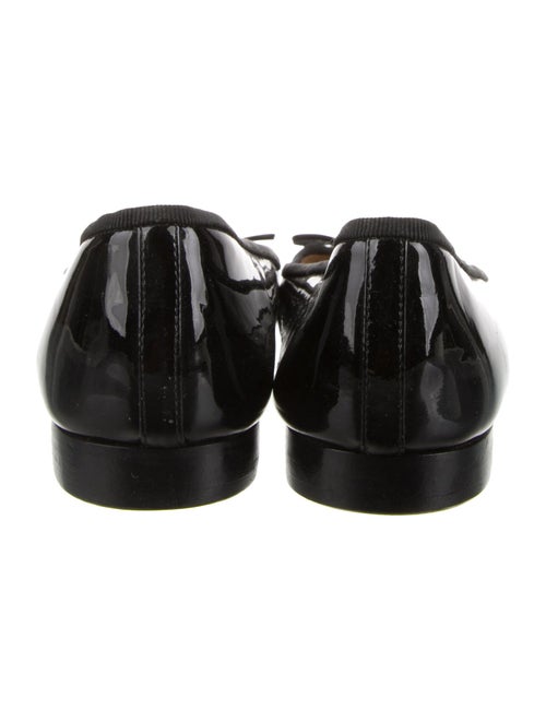 Chanel Interlocking CC Logo Patent Leather Ballet Flats