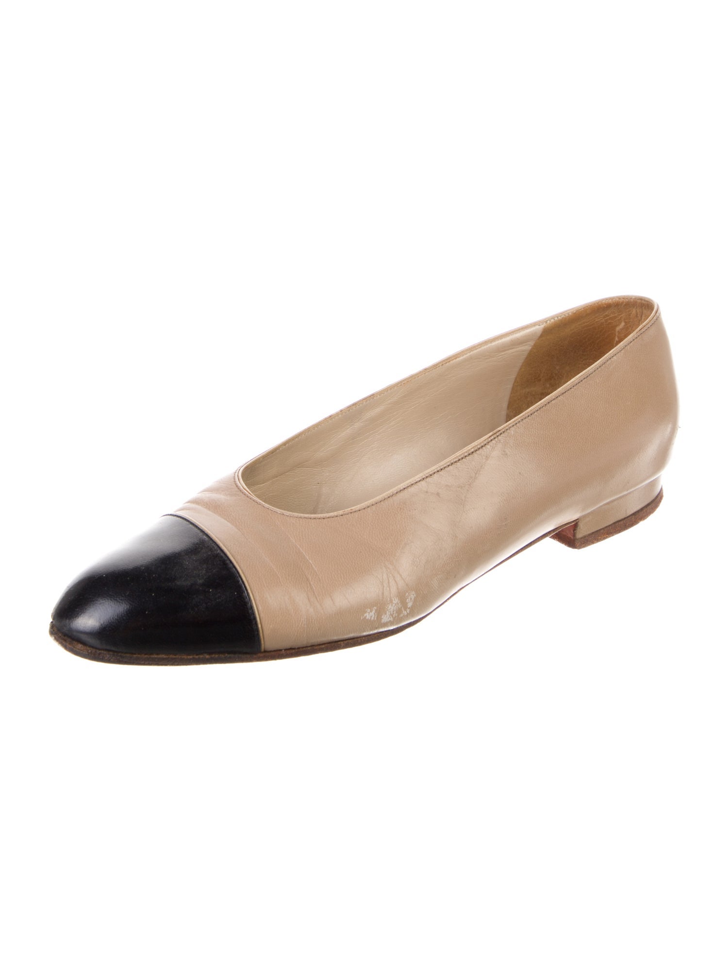 Chanel Vintage Leather Ballet Flats