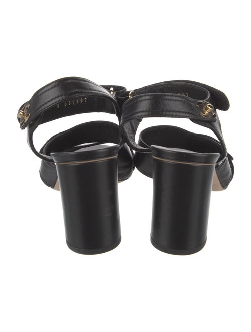 Chanel 2021 Interlocking CC Logo Slingback Sandals